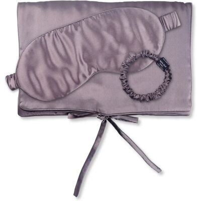 AILORIA Seidiges Reise-Set - Schlafmaske, Tasche & Haargummi AILORIA Seidiges Reise-Set - Schlafmaske, Tasche & Haargummi