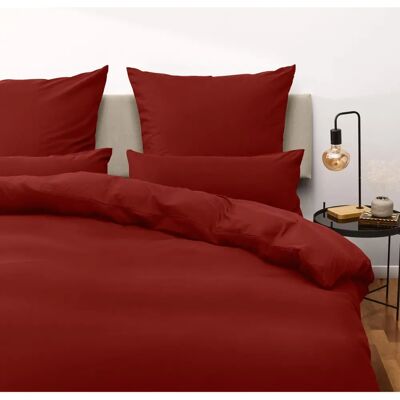 Conjunto de Roupa de Cama em Microfibra Vermelha Blumtal - 150cm Conjunto de Roupa de Cama em Microfibra Vermelha Blumtal - 150cm