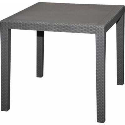 SPETEBO - KING RATTAN - Anthracite -Table de jardin - Publicité SPETEBO - KING RATTAN - Anthracite -Table de jardin - Publicité
