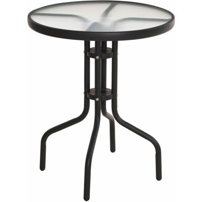 Spetebo - RoundGlassBlack60 - Schwarz - Glasplatte - Tisch Spetebo - RoundGlassBlack60 - Schwarz - Glasplatte - Tisch