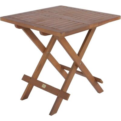 Spetebo - Bois d'acacia - 50 cm - Table de jardin pliante - Publicité Spetebo - Bois d'acacia - 50 cm - Table de jardin pliante - Publicité