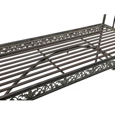 DanDiBo - 96001 - Braun - Metall - Gartenbank DanDiBo - 96001 - Braun - Metall - Gartenbank