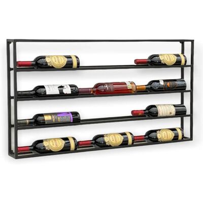 DANDIBO - 96239 - 100 cm - Schwarz - Wandflaschenhalter DANDIBO - 96239 - 100 cm - Schwarz - Wandflaschenhalter