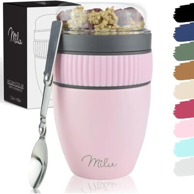 Milu Conteneur alimentaire rose 0,4 l - Récipient - Publicité Milu Conteneur alimentaire rose 0,4 l - Récipient - Publicité