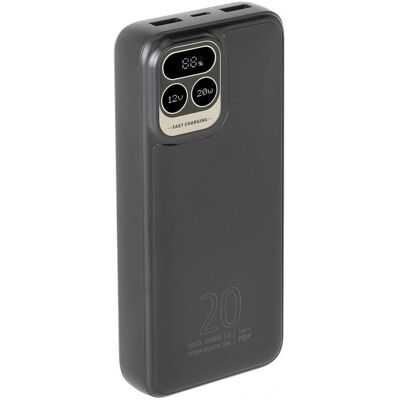 Powerbank Rivacase VA2521 - 20000mAh, Snelladen, LCD Powerbank Rivacase VA2521 - 20000mAh, Snelladen, LCD