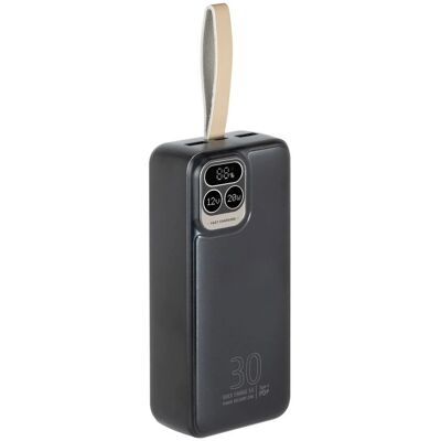 Powerbank Rivacase VA2585 - 30000mAh, Snelladen, LCD, Zwart Powerbank Rivacase VA2585 - 30000mAh, Snelladen, LCD, Zwart