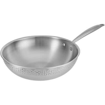 Resto Edelstahl Pfanne - 95004 - Wok, Pfanne, Silber Resto Edelstahl Pfanne - 95004 - Wok, Pfanne, Silber