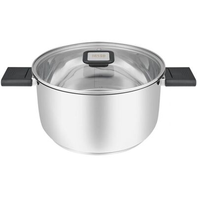 Resto Anser 4.4L Casserole en Acier Inoxydable Noir - Publicité Resto Anser 4.4L Casserole en Acier Inoxydable Noir - Publicité
