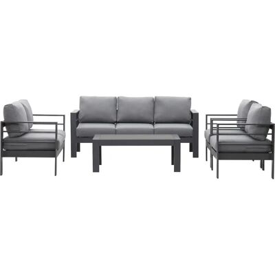 MeXo - 9519 - Grau - 7-Sitzer - Gartenmöbelset MeXo - 9519 - Grau - 7-Sitzer - Gartenmöbelset