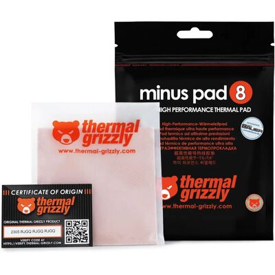 Thermal Grizzly Minus Pad 8 - Thermal Pad - Pink - 100x100x3mm Thermal Grizzly Minus Pad 8 - Thermal Pad - Pink - 100x100x3mm