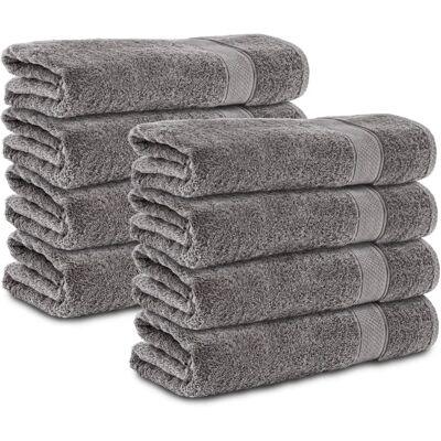 Komfortec - 8er-50x100-antrazit - Antracite - 50x100 cm - Towels Komfortec - 8er-50x100-antrazit - Antracite - 50x100 cm - Towels