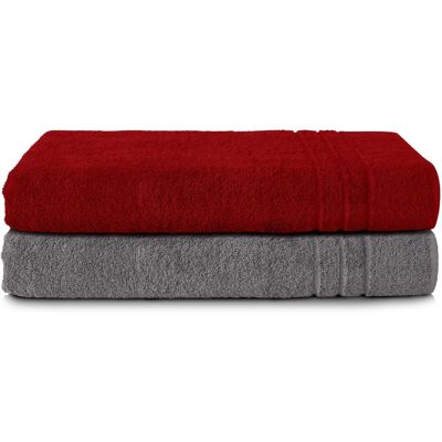 KOMFORTEC Modello - Set di Asciugamani Spa 70x200cm, Cotone, Asciugatura Rapida KOMFORTEC Modello - Set di Asciugamani Spa 70x200cm, Cotone, Asciugatura Rapida