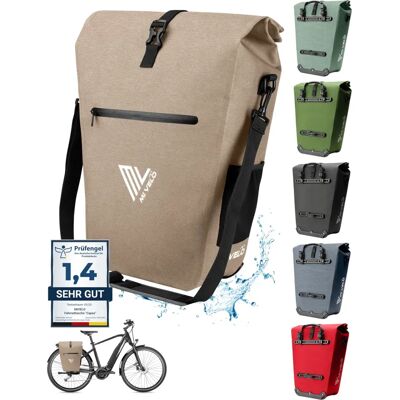 MIVELO Sac de Vélo - 25L Étanche 2 en 1 Sand-beige - Publicité MIVELO Sac de Vélo - 25L Étanche 2 en 1 Sand-beige - Publicité