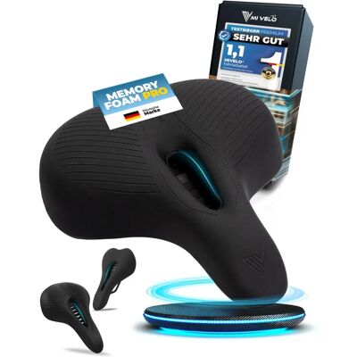 Mivelo Comfort Pro Selle de Ville Ergonomique - Noir - Publicité Mivelo Comfort Pro Selle de Ville Ergonomique - Noir - Publicité