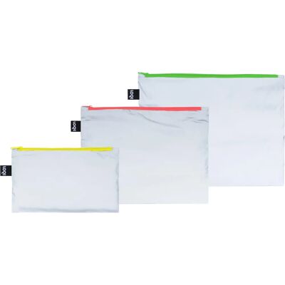 Loqi Geanta cu Fermoar Neón Reflectorizant - Accesorii Loqi Geanta cu Fermoar Neón Reflectorizant - Accesorii