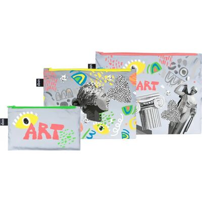 Loqi Geantă cu Fermoar Reflectorizantă Gri - Art Unisex - Geantă cu Fermoar Loqi Geantă cu Fermoar Reflectorizantă Gri - Art Unisex - Geantă cu Fermoar