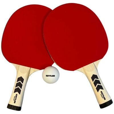 Kettler Match - Zestaw do tenisa stołowego z 2 rakietkami i 6 piłkami Kettler Match - Zestaw do tenisa stołowego z 2 rakietkami i 6 piłkami