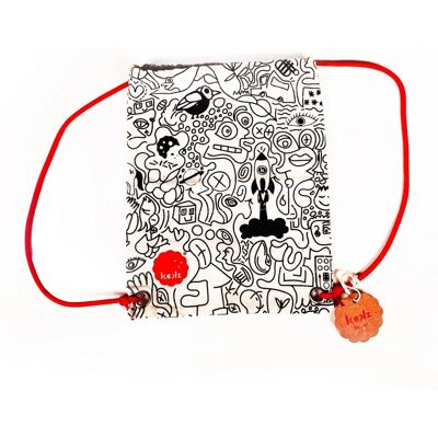 Marca Kekz Modello - Custodia accessorio per cuffie - Nero/Bianco Marca Kekz Modello - Custodia accessorio per cuffie - Nero/Bianco
