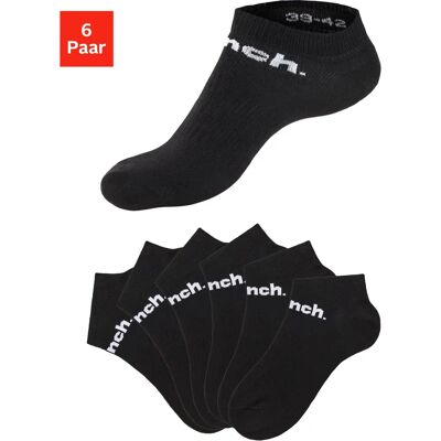 Benches Sportsocken - Schwarz, 6 Paar, Unifarben Benches Sportsocken - Schwarz, 6 Paar, Unifarben