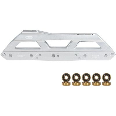 Telaio di pattini in linea Iqon Decode Pro 110 - Argento, 335 mm, Stile urbano Telaio di pattini in linea Iqon Decode Pro 110 - Argento, 335 mm, Stile urbano