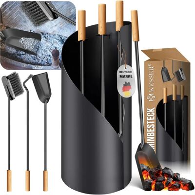 KESSER - Jeu d'outils pour cheminée - 4 pièces - Acier revêtu - Publicité KESSER - Jeu d'outils pour cheminée - 4 pièces - Acier revêtu - Publicité