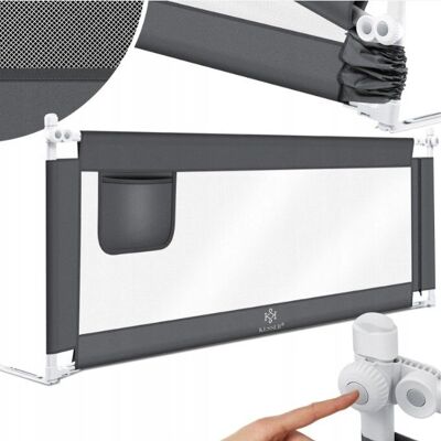 KESSER Bettschutzgitter - Verstellbare Sicherheitsbarriere für Kinder - 150cm KESSER Bettschutzgitter - Verstellbare Sicherheitsbarriere für Kinder - 150cm