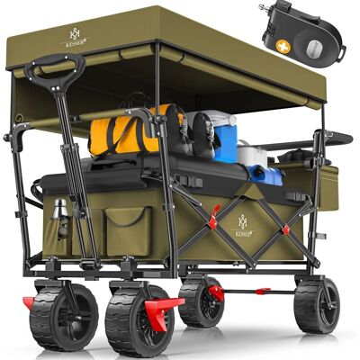 KESSER Handwagen - Faltbar mit abnehmbarem Dach - Robust KESSER Handwagen - Faltbar mit abnehmbarem Dach - Robust
