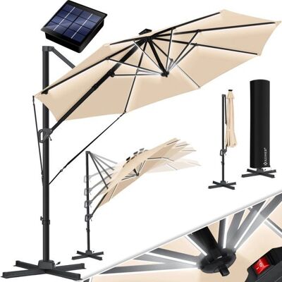 KESSER Parasol Ø330 cm - Réglable en 7 positions - Rotation à 360° - Résistant aux UV - Publicité KESSER Parasol Ø330 cm - Réglable en 7 positions - Rotation à 360° - Résistant aux UV - Publicité
