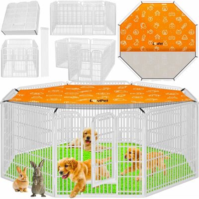 LOVPET Welpenzaun - Wetterfeste Kleintierlaufbox LOVPET Welpenzaun - Wetterfeste Kleintierlaufbox
