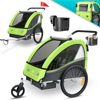 Remorque pour enfants KESSER - 2 en 1 Jogger & Vélo - Publicité Remorque pour enfants KESSER - 2 en 1 Jogger & Vélo - Publicité