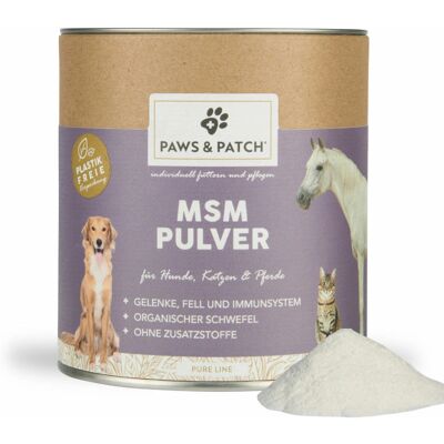 PAWS & PATCH MSM Proszek 2x400g Suplement dla zwierząt PAWS & PATCH MSM Proszek 2x400g Suplement dla zwierząt