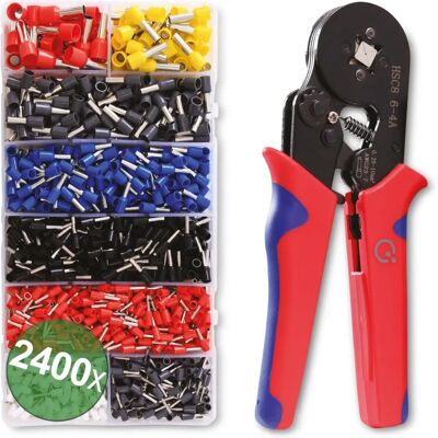 Set de Quadrios 22T007 de Herramientas de Crimpado y Capicordas - 2400 Piezas Set de Quadrios 22T007 de Herramientas de Crimpado y Capicordas - 2400 Piezas