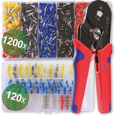Quadrios 22T008 Crimping Tool Set - Cable Ferrules 0.25-10mm² Quadrios 22T008 Crimping Tool Set - Cable Ferrules 0.25-10mm²