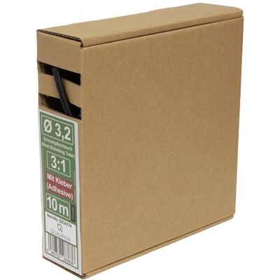 Quadrios 23CA174 Gaine thermorétractable avec colle - 10m Quadrios 23CA174 Gaine thermorétractable avec colle - 10m