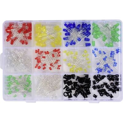 TRU COMPONENTS T23O125 LED-Sortiment - Mehrfarbig, 3mm, 5mm - LED-Typ TRU COMPONENTS T23O125 LED-Sortiment - Mehrfarbig, 3mm, 5mm - LED-Typ