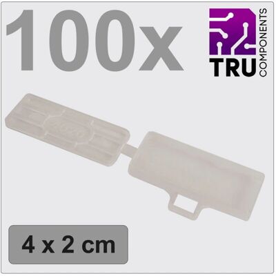 TRU COMPONENTS T24CA084 Transparante Kabellabels - Kabelmerkgerei TRU COMPONENTS T24CA084 Transparante Kabellabels - Kabelmerkgerei