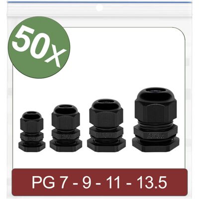 Quadrios 24CA389 Presse-étoupes - PG7, PG9, PG11, PG13.5 - 50 pcs - Publicité Quadrios 24CA389 Presse-étoupes - PG7, PG9, PG11, PG13.5 - 50 pcs - Publicité
