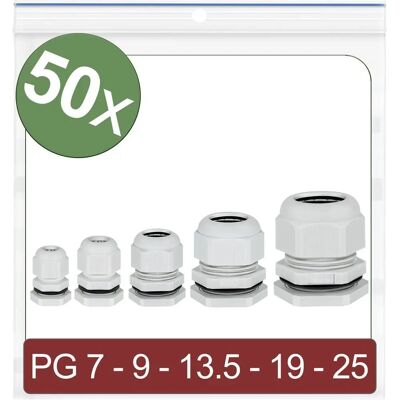 Quadrios 24CA400 Polyamid Kabelgennemføringer - 50 stk Quadrios 24CA400 Polyamid Kabelgennemføringer - 50 stk