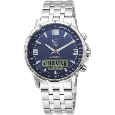 ETT Eco Tech Time Herrenarmbanduhr - Solar, Funk, 43mm ETT Eco Tech Time Herrenarmbanduhr - Solar, Funk, 43mm