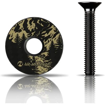 Riesel Design Ahead Kappe Stem - Carbon, Zwart, 1 1/8" Riesel Design Ahead Kappe Stem - Carbon, Zwart, 1 1/8"