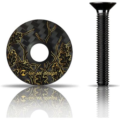 Riesel Design Ahead Kappe Stem - Kolfiber, Svart, 1 1/8" Riesel Design Ahead Kappe Stem - Kolfiber, Svart, 1 1/8"