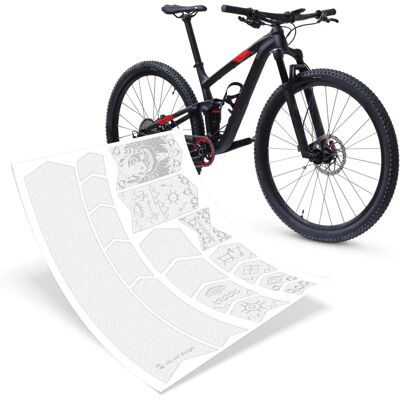 Riesel Design MTB Frame Beschermfolie Transparant - Fietsframe Beschermfolie Riesel Design MTB Frame Beschermfolie Transparant - Fietsframe Beschermfolie