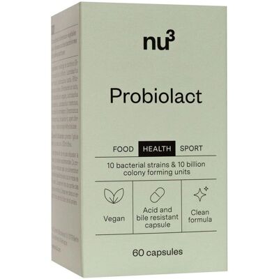nu3 Probiolact Probiotique Haute Dose en Capsules - Publicité nu3 Probiolact Probiotique Haute Dose en Capsules - Publicité