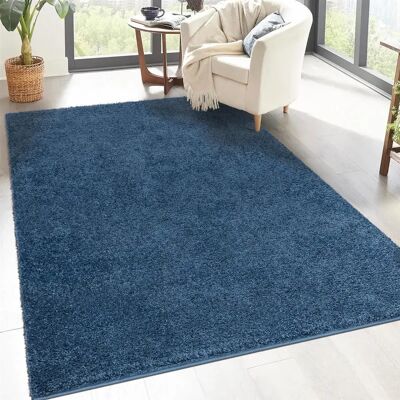 CARPET CITY City Shaggy - Flauschiger blauer Hochflor-Teppich CARPET CITY City Shaggy - Flauschiger blauer Hochflor-Teppich