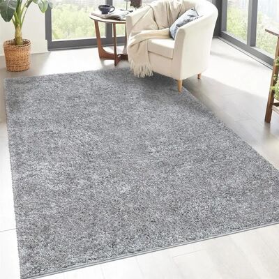 CARPET CITY City Shaggy - 230x320cm, grau, flauschig - Teppich CARPET CITY City Shaggy - 230x320cm, grau, flauschig - Teppich