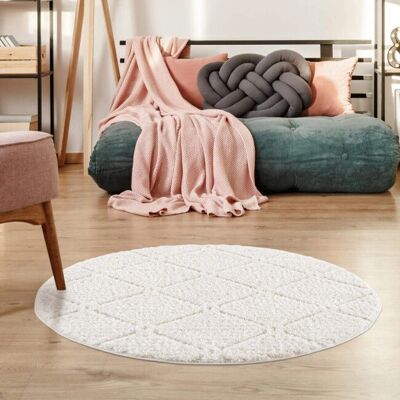 Carpet City Fokus 2997 Beiger runde Teppich - Teppich Carpet City Fokus 2997 Beiger runde Teppich - Teppich