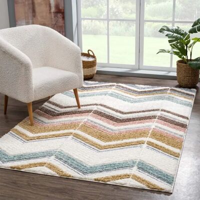 Carpet City Focus 3009 Weicher Mehrfarbiger Hochflor-Teppich - Teppich Carpet City Focus 3009 Weicher Mehrfarbiger Hochflor-Teppich - Teppich