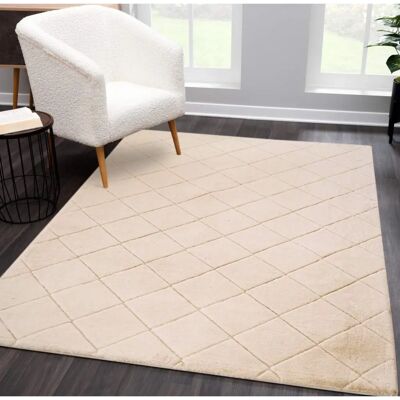 Carpet City Moment Beigefarbener Hochflor-Teppich - Teppich Carpet City Moment Beigefarbener Hochflor-Teppich - Teppich