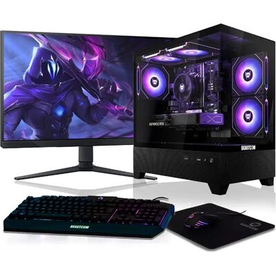 BEASTCOM Q5 Pro Gaming - AMD Ryzen 9 5900X - 32 GB RAM - 1 TB SSD - GeForce RTX 3050 - 27" Full-HD - Gaming-PC-Paket BEASTCOM Q5 Pro Gaming - AMD Ryzen 9 5900X - 32 GB RAM - 1 TB SSD - GeForce RTX 3050 - 27" Full-HD - Gaming-PC-Paket