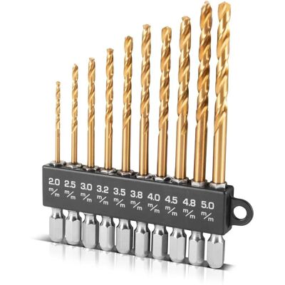 STAHLWERK 10-teiliges Bohrer-Set - Metall, Holz, Kunststoff STAHLWERK 10-teiliges Bohrer-Set - Metall, Holz, Kunststoff